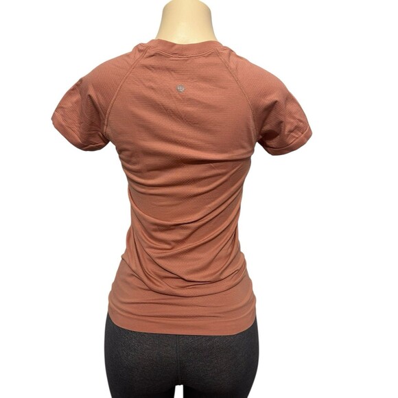 Lululemon Top Women's Ancient Copper Run Swiftly Tech Short Sleeve Shirt Size 6 - Picture 6 of 9
